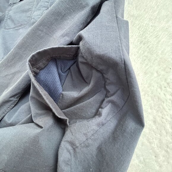 Title Nine Womens Wren Utility Shirt Dress Small Gray Long Sleeve Pocket Stretch - Picture 4 of 9